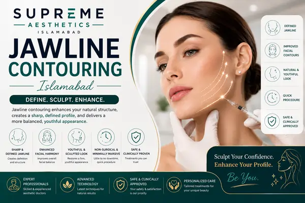 Jawline Contouring Islamabad treatment at Supreme Aesthetics Islamabad