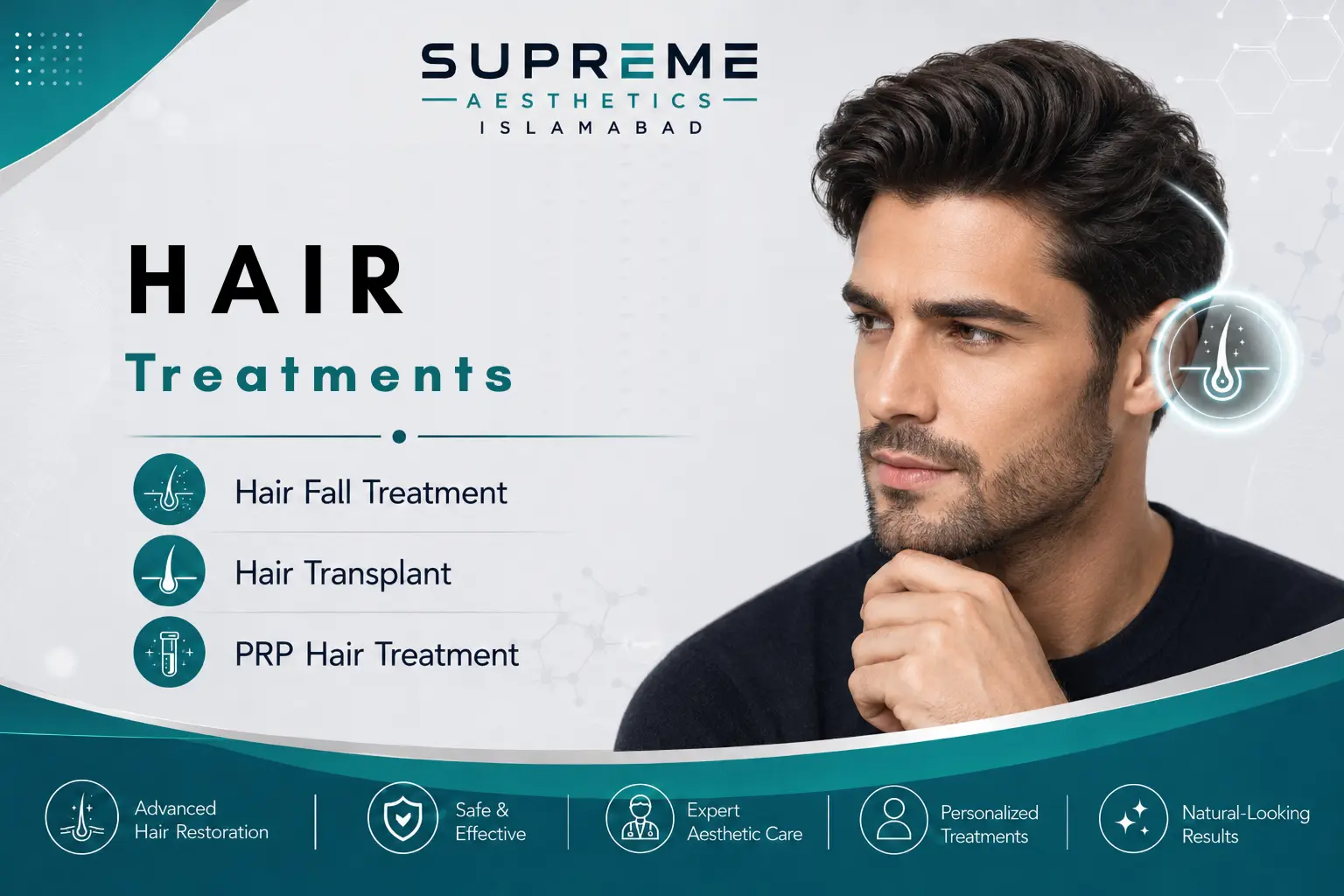 Hair restoration at Supreme Aesthetics